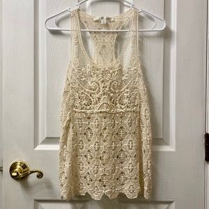 Lauren Conrad Crochet Tank Top